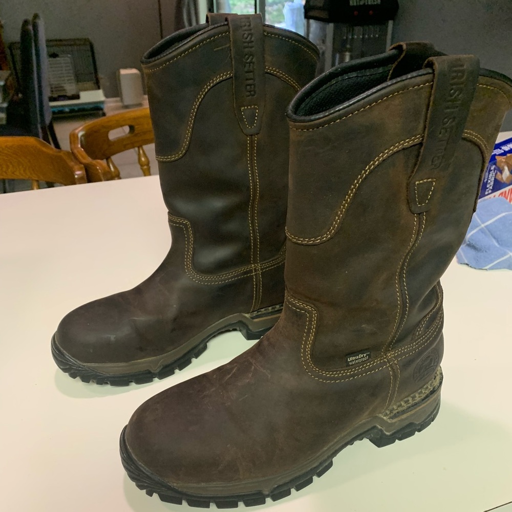 Irish Setter steel toe work boots